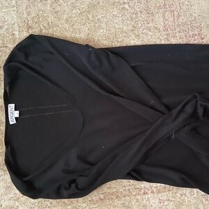 ARGENT Black Scoop Neck Sweater Size S